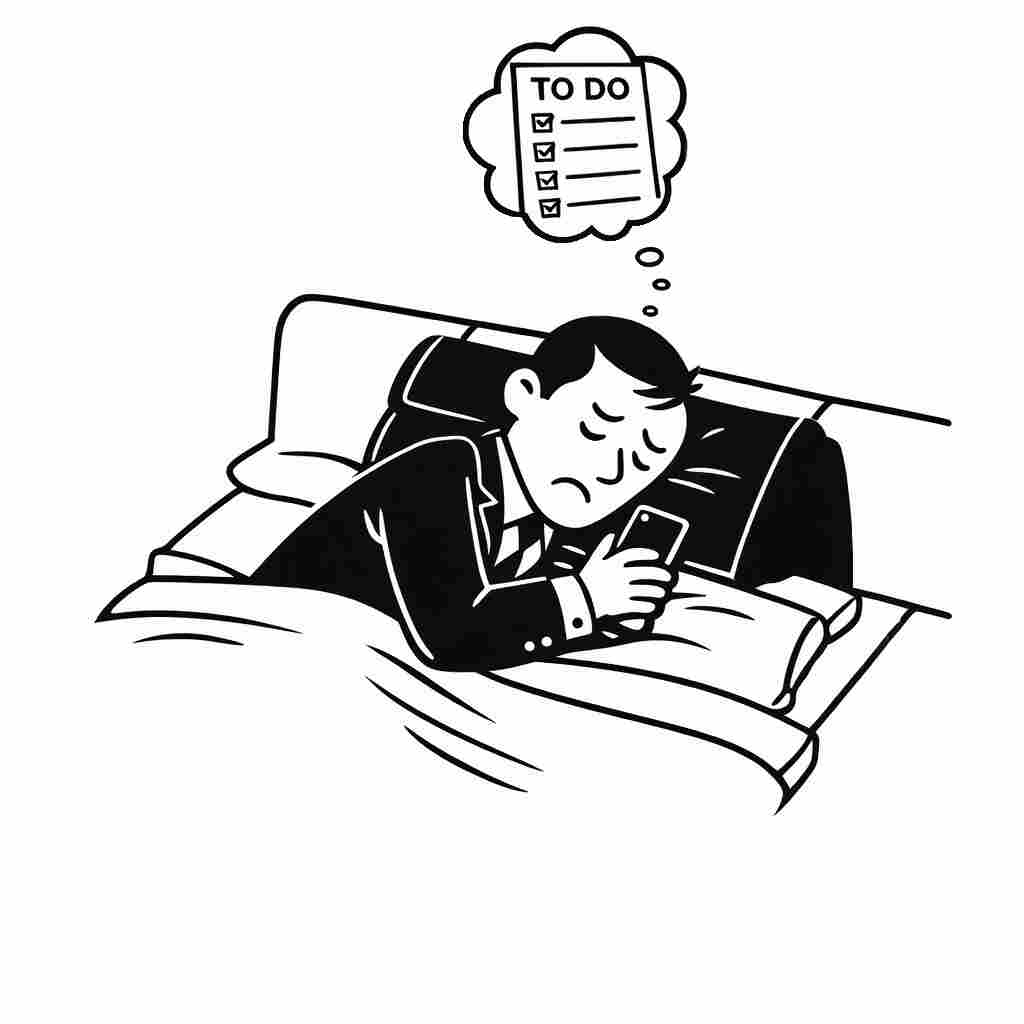 Hypnose Hamburg Einschlafen Mann im Bett